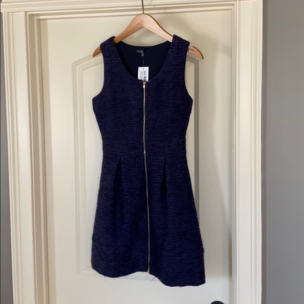 Dress Tweed Navy Sparkle